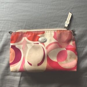 Authentic Coach Travel Pouch Makeup Cosmetics Bag
